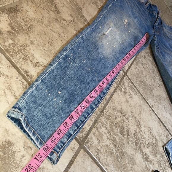 Cabi Cinch Skinny Paint Splatter Jeans Style 5492 Size 4 - Picture 8 of 9